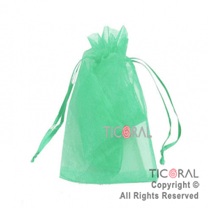 BOLSA ORGANZA 18.5X11 CM VERDE HS1667-4 x 1